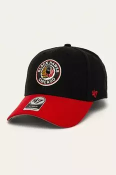 Кепка НХЛ Чикаго Блэкхокс 47brand, черный