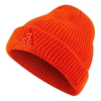 Кепка Nike ACG Triangle logo Woolen Beanie 'Safety Orange', оранжевый