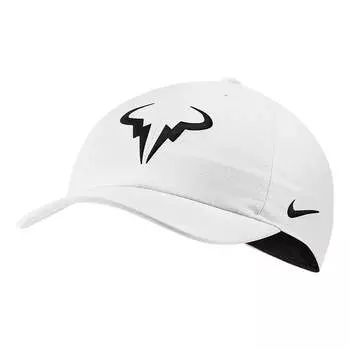 Кепка Nike Court Aerobill H86 Rafa Hat 'White Black', белый