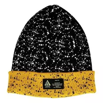Кепка Nike Lab ACG Beanie A14 'Black Yellow Ochre', черный