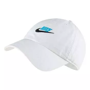 Кепка Nike Sportswear Heritage86 Futura Washed Cap 'White University Blue Black', белый