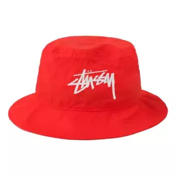 Кепка Nike x Stussy Bucket Hat 'Habanero Red White', красный