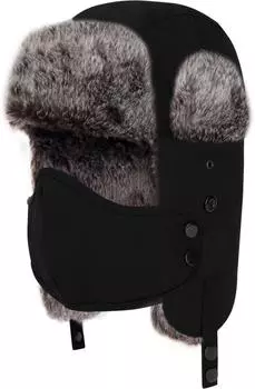 Кепка Normani Outdoor Sports Canvas Tschapka mit Maske Juneau, черный