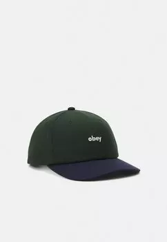 Кепка Obey Clothing OBEY SHADE 6 PANEL SNAPBACK, темный кедр мульти