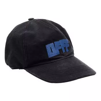 Кепка OFF-WHITE Logo Embroidery Baseball Cap Black, черный