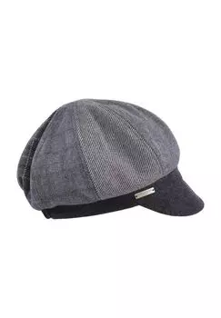 Кепка Patchwork Newsboy 19540-0 SEEBERGER, цвет Anthrazit/anthrazit