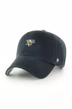 Кепка Питтсбург Пингвинз 47brand, черный