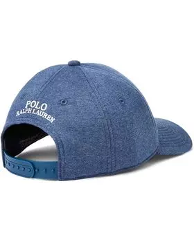 Кепка Polo Ralph Lauren Double Knit Ponte Ball Cap, цвет Derby Blue Heather