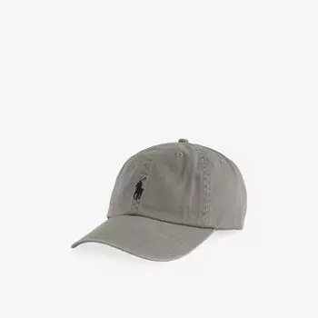 Кепка Polo Ralph Lauren с регулируемой застежкой и вышитым логотипом, серый