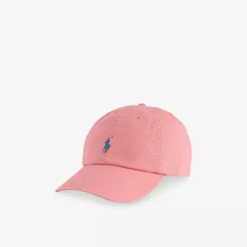 Кепка Polo Ralph Lauren с регулируемой застежкой и вышитым логотипом, коралловый