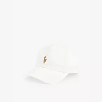 Кепка Polo sports из эластичного хлопка с вышивкой и фирменным логотипом Polo Ralph Lauren, белый
