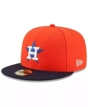 Кепка приталенного кроя Houston Astros Authentic Collection 59FIFTY New Era, оранжевый