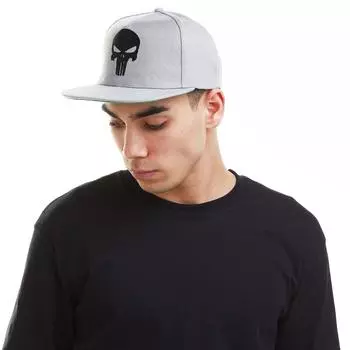 Кепка Punisher Skull Snapback Marvel, серый
