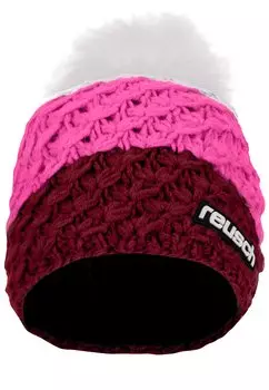 Кепка Reusch Gebreide muts Aiden Beanie, цвет 3424 crimson/white