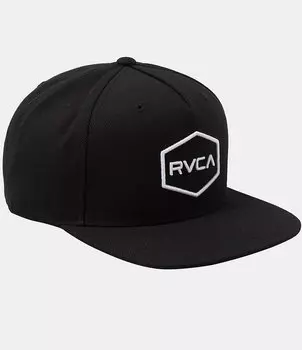 Кепка RVCA Commonwealth с застежкой на спине, черный