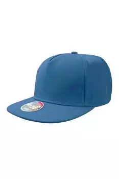 Кепка с 5 панелями для плоского козырька (2 шт. в упаковке) Atlantis, синий