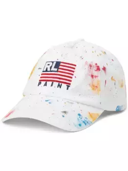 Кепка с эффектом разбрызганной краски POLO RALPH LAUREN, белый