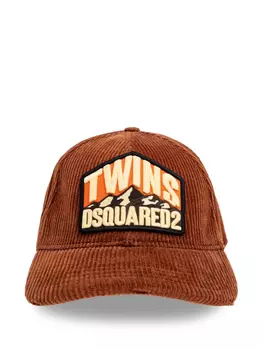 Кепка с аппликацией логотипа DSQUARED2, коричневый