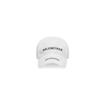 Кепка с двойным логотипом BALENCIAGA, белый