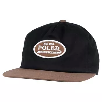 Кепка с фирменной нашивкой Poler Brand, черный