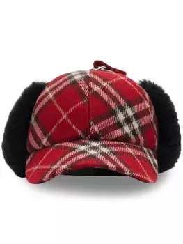 Кепка с клапанами Burberry, красный