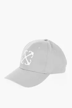 Кепка с контрастным логотипом Off-White, светло-серый