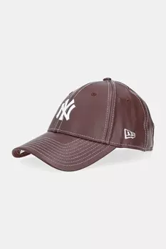 Кепка с козырьком 0 New Era, коричневый
