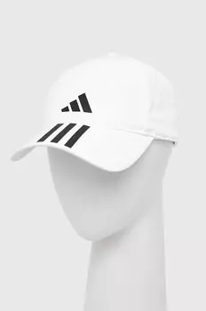 Кепка с козырьком 3-Stripes AEROREADY Adidas Performance, белый