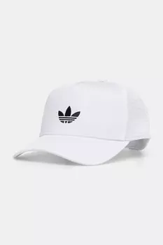 Кепка с козырьком CURVED TRUCKER Adidas Originals, белый