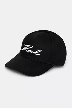 Кепка с козырьком Karl Lagerfeld, черный