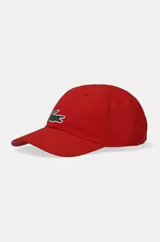 Кепка с козырьком Lacoste, красный