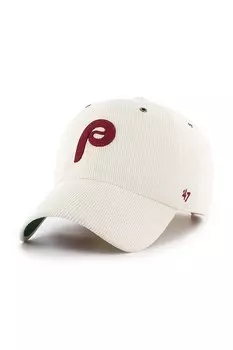 Кепка с козырьком MLB Philadelphia Phillies 47 Brand, бежевый