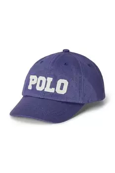 Кепка с козырьком Polo Ralph Lauren, темно-синий