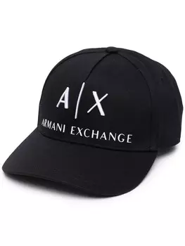 Кепка с логотипом Armani Exchange, черный