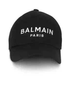 Кепка с логотипом Balmain, черный