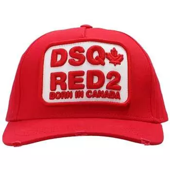 Кепка с логотипом Block 2 Dsquared2, красный
