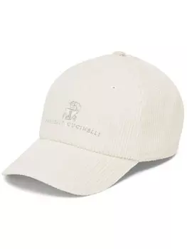 Кепка с логотипом Brunello Cucinelli, нейтральный цвет