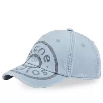 Кепка с логотипом Carliy Button Acne Studios, голубой