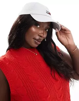 Кепка с логотипом флага светло-серого цвета Tommy Jeans