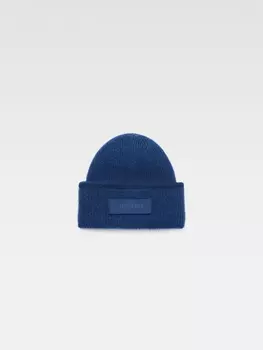 Кепка с логотипом Grosgrain JACQUEMUS The Gros Grain beanie, темно-синий