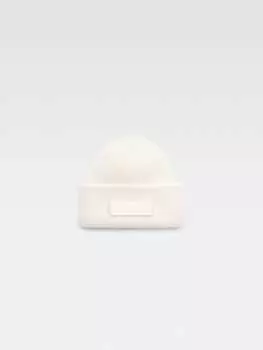 Кепка с логотипом Grosgrain JACQUEMUS The Gros Grain beanie, белый