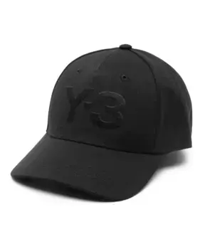 Кепка с логотипом и изогнутым козырьком Y-3, черный