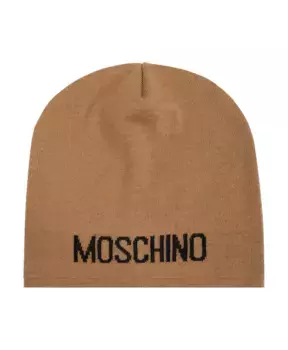 Кепка с логотипом Moschino, бежевый