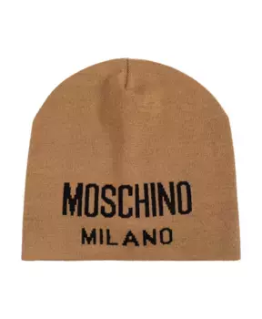 Кепка с логотипом Moschino, коричневый