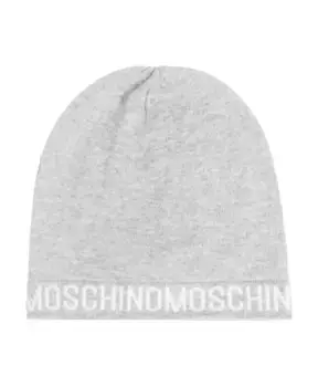 Кепка с логотипом Moschino, серый