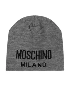 Кепка с логотипом Moschino, серый