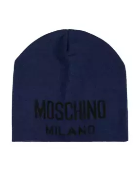 Кепка с логотипом Moschino, синий