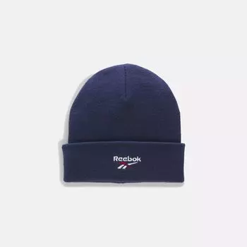 Кепка с логотипом на манжетах Reebok, военно-морской