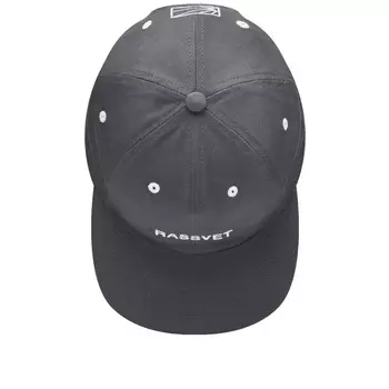 Кепка с логотипом Рассвет, 6 панелей, серый