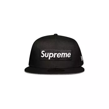 Кепка с логотипом Supreme x New Era Champions Box, черная